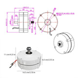 Darrahopens Home & Garden > Solar Panels > Portable Solar Panels 200W 12V/24V Permanent Magnet Generator, 3-Phase Gearless Alternator 600 RPM, 100A 1600V Rectifier for DIY Wind Turbine & Hydro Off-Grid Energy, 12V (White) In Australia - Darrahopens