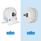 100W 12V/24V Permanent Magnet Generator with Base – 3-Phase Gearless Alternator 600 RPM, 100A 1600V Rectifier, DIY Wind Turbine & Hydro Generator for Off-Grid Renewable Energy, 12V (White)