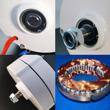 Darrahopens Home & Garden > Solar Panels > Portable Solar Panels 100W 12V/24V Permanent Magnet Generator, 3 Phase Gearless Alternator 600 RPM with 100A 1600V Rectifier, DIY Wind Turbine & Hydro Generator for Off-Grid Renewable Energy, 12V (White) In Australia - Darrahopens