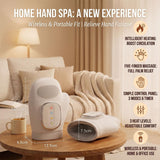 Cordless Hand Massager with Heat and Compression for Arthritis and
Carpal Tunnel Relief, 3 Massage Modes, 5 Intensities, 3 Heat Levels, Electric Handheld Wrist Massagers, Gifts for Women Men(White)