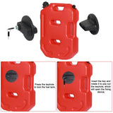 2.6-Gallon (10L) Storage Box with Lockable Bracket – Durable Storage Container for Home, Garage & Outdoor Use(Red)
