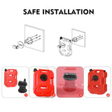 2.6-Gallon (10L) Storage Box with Lockable Bracket – Durable Storage Container for Home, Garage & Outdoor Use(Red) In Australia - Darrahopens