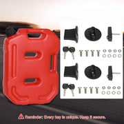 2.6-Gallon (10L) Storage Box with Lockable Bracket – Durable Storage Container for Home, Garage & Outdoor Use(Red)