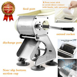 Darrahopens Home & Garden > Kitchenware > Kitchen Utensils 2-in-1 Multi-function Commercial Meat and Vegetable Cutting Machine Manual Meat Slicer Shredder Dicer Grinder Cutter 130lb/h for Pork, Lamb, Beef Hand Slicer, Thickness 7mm (silver) In Australia - Darrahopens