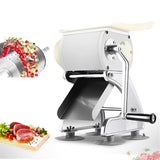 Darrahopens Home & Garden > Kitchenware > Kitchen Utensils 2-in-1 Multi-function Commercial Meat and Vegetable Cutting Machine Manual Meat Slicer Shredder Dicer Grinder Cutter 130lb/h for Pork, Lamb, Beef Hand Slicer, Thickness 10mm (silver) In Australia - Darrahopens