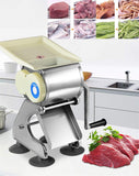 Darrahopens Home & Garden > Kitchenware > Kitchen Utensils 2-in-1 Multi-function Commercial Meat and Vegetable Cutting Machine Manual Meat Slicer Shredder Dicer Grinder Cutter 130lb/h for Pork, Lamb, Beef Hand Slicer, Thickness 10mm (silver) In Australia - Darrahopens