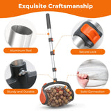 Acorn Picker Upper Roller with Foot Release Nut Gatherer
Adjustable Aluminum Handle, Ergonomic Grip and 1 Gal Bag for 1"-2.4" Walnuts, Pecans, Sweet Gum Balls and Golf Balls(Gray)