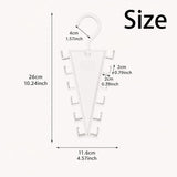 4-Pack V-Shaped 360° Rotating Closet Organizer with 12 Hooks for Hats, Bags & Scarves, Space-Saving Wardrobe Hanger (White)