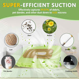 8-Pack Replacement Vacuum Bags for Oreck CC XL Series, Multi-Layer Filtration for Home & Office Cleaning (Green)