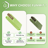8-Pack Replacement Vacuum Bags for Oreck CC XL Series, Multi-Layer Filtration for Home & Office Cleaning (Green)