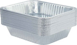 10 Pack Heavy-Duty Disposable Aluminum Foil Pans for Baking, Grilling & Catering – Extra Thick Rectangular Trays for Oven, BBQ & Steam Table Use (Silver)