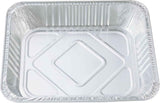 10 Pack Heavy-Duty Disposable Aluminum Foil Pans for Baking, Grilling & Catering – Extra Thick Rectangular Trays for Oven, BBQ & Steam Table Use (Silver)