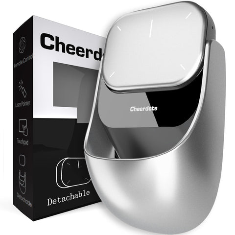Touchpad Bluetooth Mouse with Presentation Mode, Detachable & Portable Design, Smart Software Control, Wireless Mouse for Meetings, Remote Work & Travel(Silver) In Australia - Darrahopens