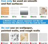 2-Pack Acrylic Adhesive Wall Shelf for Bathroom, Kitchen & Vanity Storage – No Drill, Waterproof with Drainage Holes (Clear)