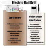 Electric Nail File Drill,Rechargeable Nail Drills Machine,Manicure Pedicure Polishing Acrylic Gel Nail Grinder, for Salon, Home(Orange)