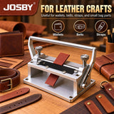 Darrahopens Home & Garden > Hobbies > Arts & Crafts Manual Leather Skiving Machine, 90mm Aluminum Body Adjustable Leather Thinning Tool, with Dual Knobs, Adjustable Thickness, for Leather Craft, Belt Wallet and Strap Making(Silver) In Australia - Darrahopens