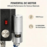 Darrahopens Home & Garden > Hobbies > Arts & Crafts Mini Bench Drill 95W, Max 5000RPM, Adjustable 6mm Chuck, 100mm Spindle Travel, Stable Metal Base with Mounting Slots for Jewelry, Wood, Plastic DIY Crafts(black) In Australia - Darrahopens