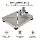 Darrahopens Home & Garden > Hobbies > Arts & Crafts Mini Bench Drill 95W, Max 5000RPM, Adjustable 6mm Chuck, 100mm Spindle Travel, Stable Metal Base with Mounting Slots for Jewelry, Wood, Plastic DIY Crafts(black) In Australia - Darrahopens