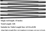 Tabletop Balloon Arch Kit with Adjustable Fiber Rods & Plastic Ring Clips for Birthday Wedding Graduation Party Decorations (Black)