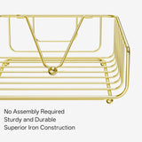 Iron Napkin Holder for Dining Table, Kitchen Counter & Outdoor Picnic Use with Weighted Arm (Black)