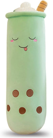 Bubble Tea Plush Pillow Soft Plush Toy Skin-Friendly Pillow Multiple Sizes Cute - Green - Size 24in In Australia - Darrahopens