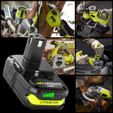 18V P108 Ryobi 18V Battery Replacement P117 Charger Lithium-Ion Battery Power - Black - Size 3000mAh In Australia - Darrahopens