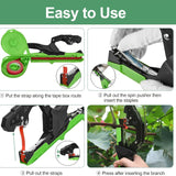 Garden Tape & Staple Gun Set for Plant Tying and Securing, 10000 Staples, 500m Tape-Green