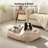 Dog Bed Soft Dog Bed Rabbit Velvet Dog Bed Teddy Fabric Dog Bed Cozy Dog Bed - Gray - Size 25in*21in