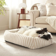 Dog Bed Soft Dog Bed Rabbit Velvet Dog Bed Teddy Fabric Dog Bed Cozy Dog Bed - White - Size 36in*27in In Australia - Darrahopens
