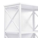 6 Tier Tall Bookshelf, White