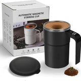 Darrahopens Appliances > Kitchen Appliances > Coffee Machines & Accessories 380ML Self-Stirring Electric Coffee Mug Black and White Cup