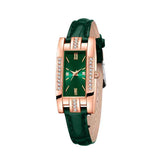 Green Womens Quartz Watch Jewelry Gift Set