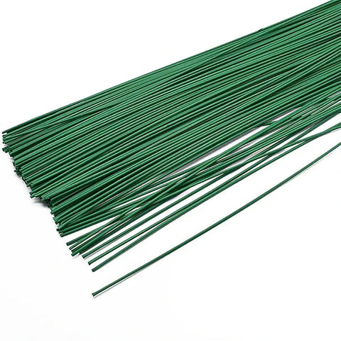 Trendbay 10Pcs Green Floral Wire Stems for Flower Arrangements