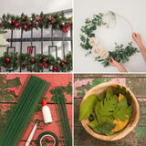 Trendbay 10Pcs Green Floral Wire Stems for Flower Arrangements