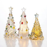 Trendbay Set of 3 Crystal-Style Christmas Tree Night Lights – Mini