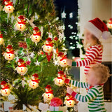 Trendbay LED Christmas Snowman String Lights 3m Plush Snowman Fairy