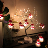 Trendbay LED Christmas Snowman String Lights 3m Plush Snowman Fairy
