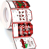 Trendbay Christmas Gift Tags 20pcs Red Plaid Paper Labels