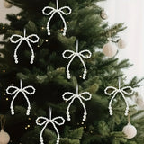 Trendbay Christmas Tree Bows 12pcs Decorative Twist-Tie Bows