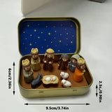 Darrahopens Occasions > Christmas > Christmas Decorations Handcrafted Mini Christmas Nativity Scene Set In Australia - Darrahopens