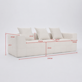 Monda 3 Seater Compressed Sofa