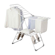 Floor-Standing Folding Wing-Shaped Drying Rack-White In Australia - Darrahopens