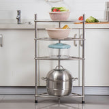 Stainless Steel Bathroom Storage Shelf,Four-Layer Storage Rack, Bathroom Triangular Rack, Washbasin And Bathtub Organizer Rack-Silver In Australia - Darrahopens
