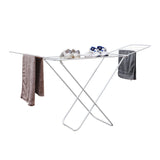 Large Double-Wing Floor-Standing Folding Clothes Drying Rack-White In Australia - Darrahopens