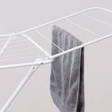 Large Double-Wing Floor-Standing Folding Clothes Drying Rack-White