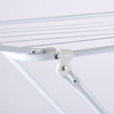 Large Double-Wing Floor-Standing Folding Clothes Drying Rack-White