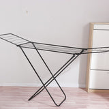 Large Double-Wing Floor-Standing Folding Clothes Drying Rack-Black In Australia - Darrahopens