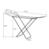 Large Double-Wing Floor-Standing Folding Clothes Drying Rack-Black In Australia - Darrahopens
