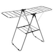 Stainless Steel Floor-Standing Folding Wing-Shaped Drying Rack-Silver In Australia - Darrahopens