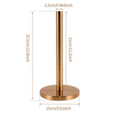 Stainless Steel Kitchen Paper Towel Holder -Gold